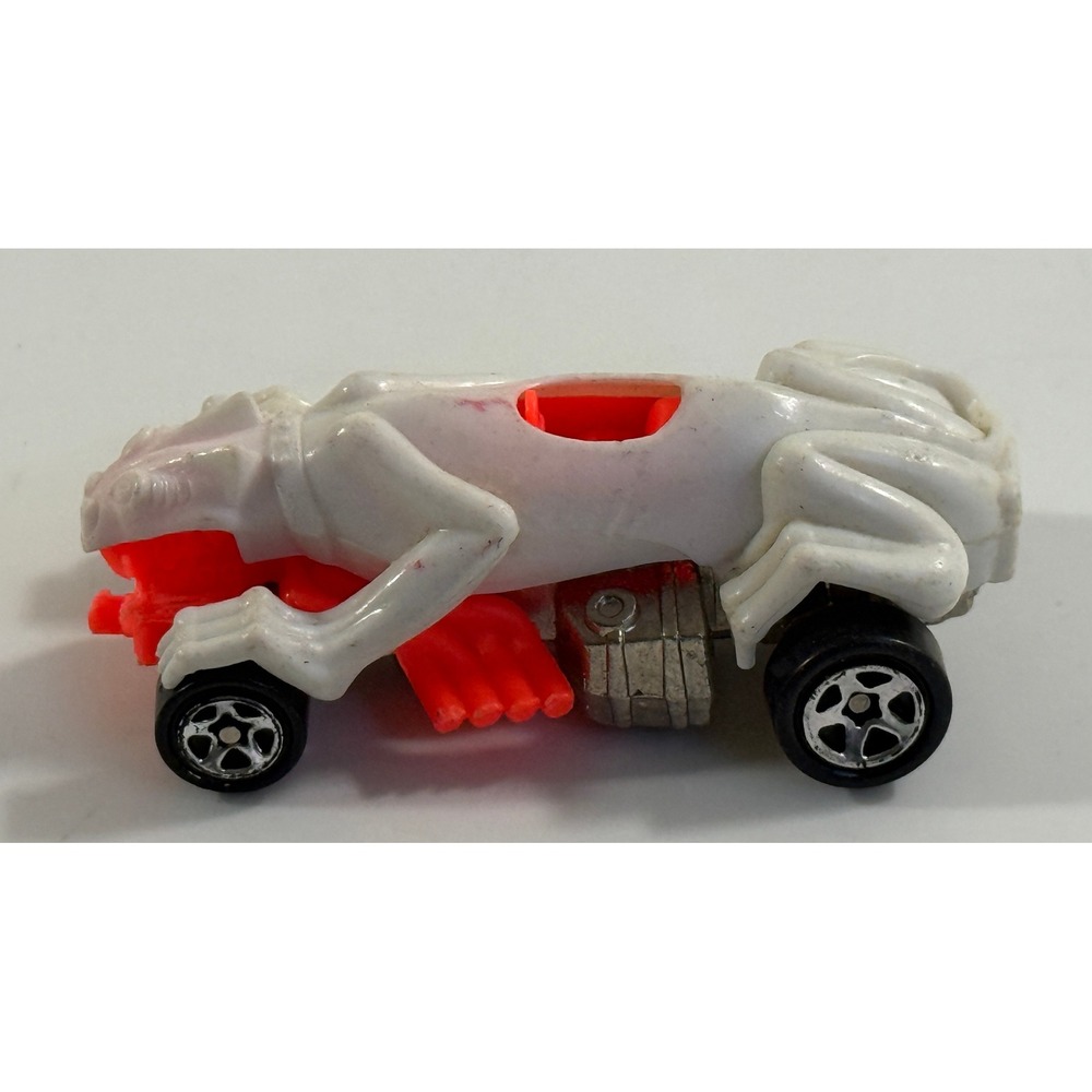 Hot Wheels Ratmobile Kids 1:64 White Neon Orange Vintage 1988 Diecast Car